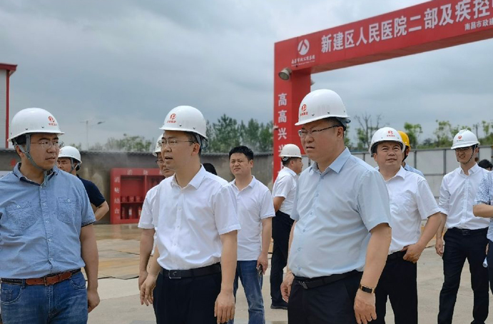新建區(qū)委常委、常務(wù)副區(qū)長賈中強到新建區(qū)職業(yè)技術(shù)學(xué)校新校區(qū)建設(shè)項目、新建區(qū)人民醫(yī)院二部及疾控中心項目調(diào)研